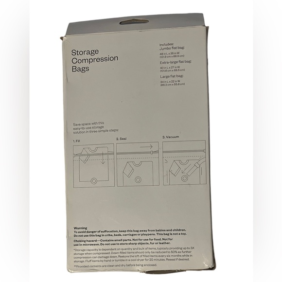 Storage Compression Bags Room Essentials Reusable 3 Pack - Picture 11 of 11